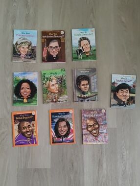 Set of 10 "Who Was / Who Is" Illustrated Biography Educational InformationBooks